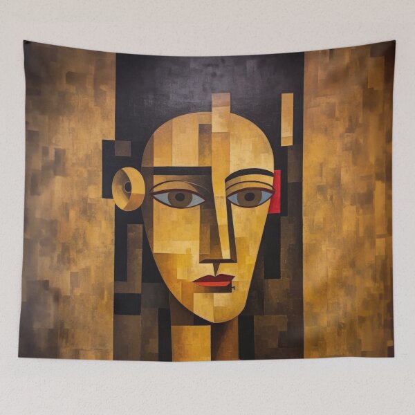 Item preview, Cubist Woman with Red Lips designed and sold by YoPedro.