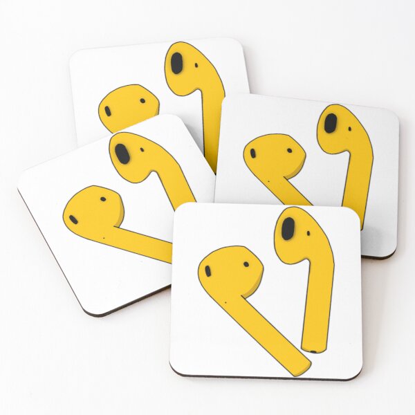 Item preview, Yellow wireless headphones  designed and sold by Artistkhg.