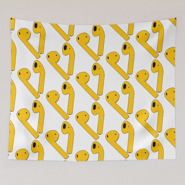 Item preview, Yellow wireless headphones  designed and sold by Artistkhg.