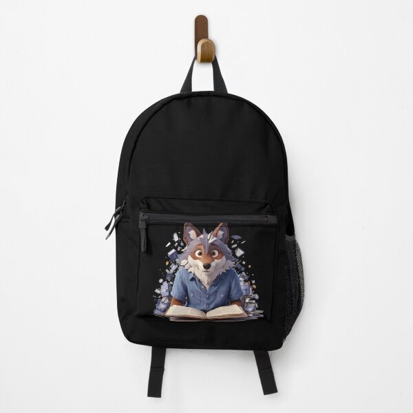 Item preview, Wolf Reads Book designed and sold by TrendyPalette.