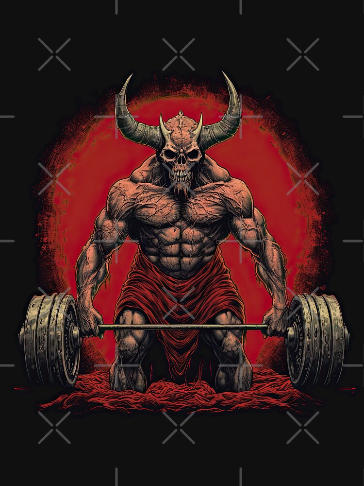 Demon Deadlift Essential T-Shirt for Sale by VeGAINS-Fitness