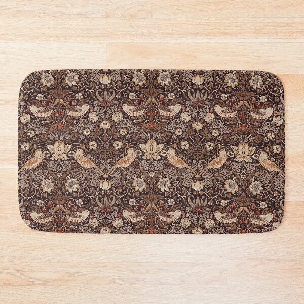Item preview, Strawberry Thief Chocolate Gold Vintage Pattern designed and sold by GuyBlank.