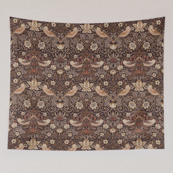 Item preview, Strawberry Thief Chocolate Gold Vintage Pattern designed and sold by GuyBlank.