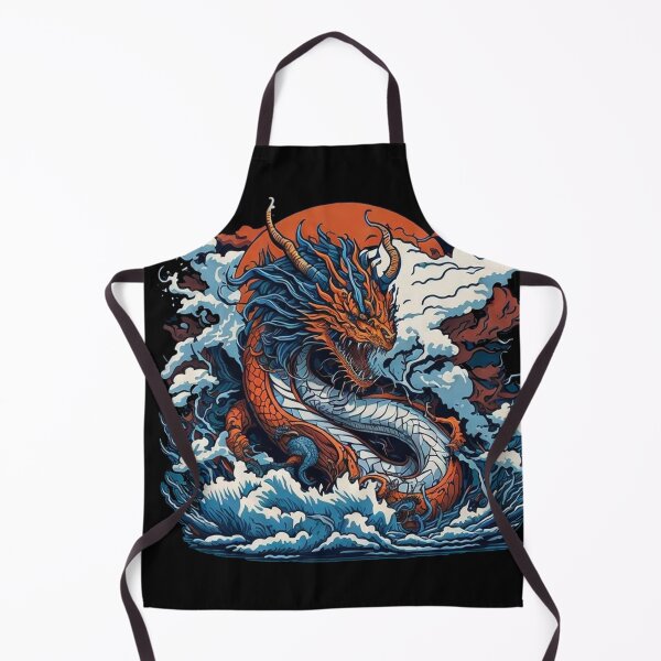 Item preview, Japanese Dragon On Ocean designed and sold by TrendyPalette.