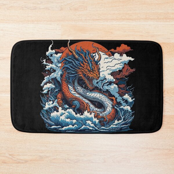 Item preview, Japanese Dragon On Ocean designed and sold by TrendyPalette.
