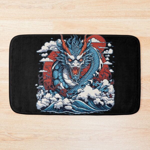 Item preview, Japanese Dragon On Ocean designed and sold by TrendyPalette.