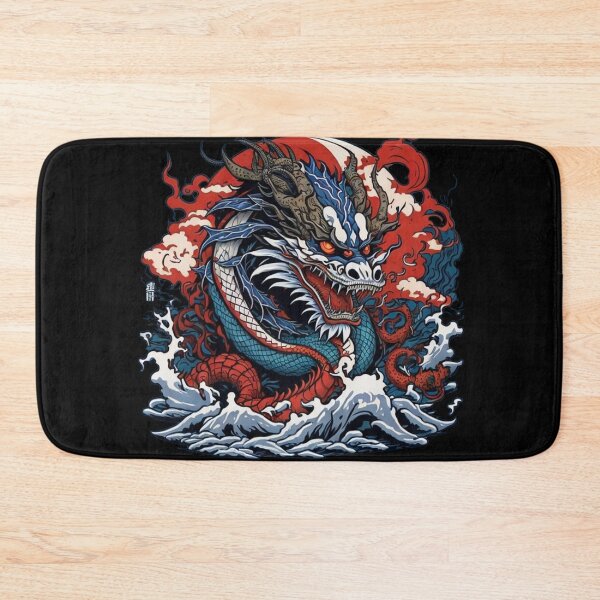 Item preview, Japanese Dragon On Ocean designed and sold by TrendyPalette.