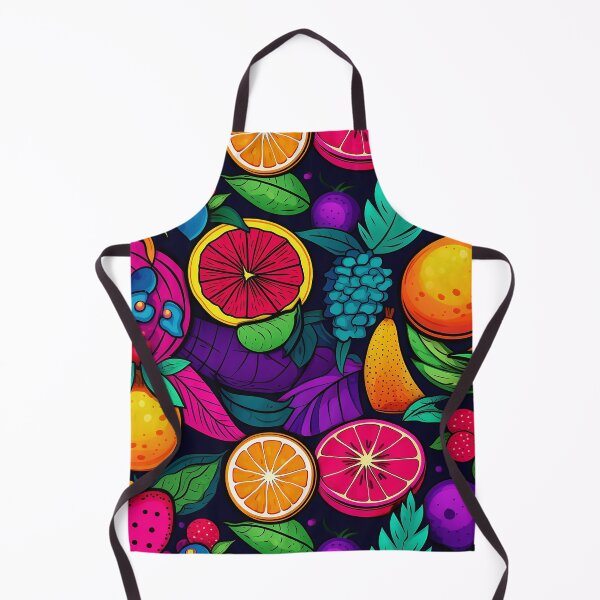 Item preview, Neon Fruit Pattern and 4k Painting of Fruit Pattern designed and sold by MapleTArts.