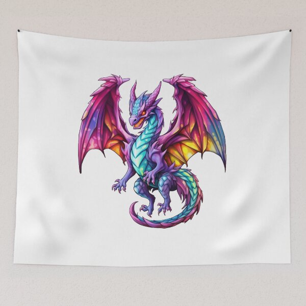 Item preview, Celestial Flying Dragon with Rainbow Wings designed and sold by CreationByLadyV.