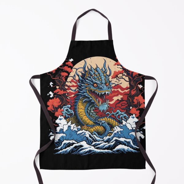Item preview, Japanese Dragon On Ocean designed and sold by TrendyPalette.