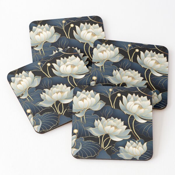Item preview, Lotus Seamless Floral Pattern designed and sold by MapleTArts.