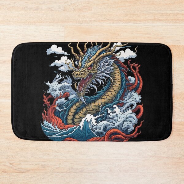 Item preview, Japanese Dragon On Ocean designed and sold by TrendyPalette.