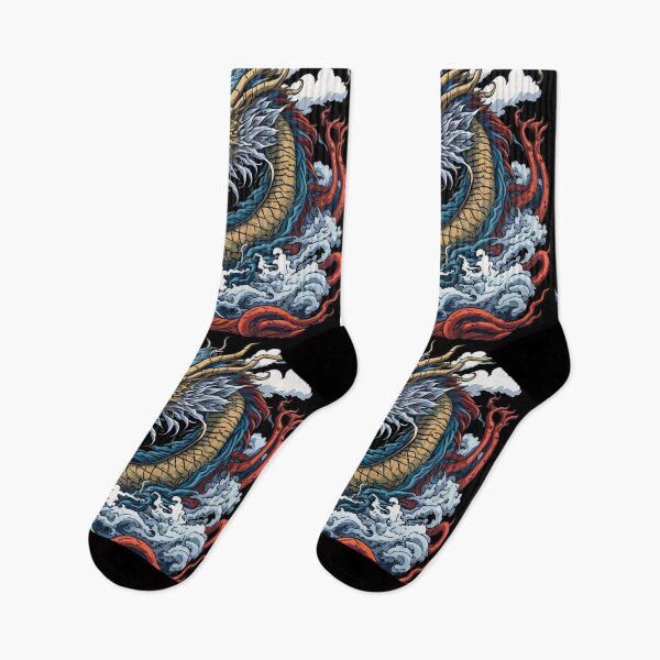 Item preview, Japanese Dragon On Ocean designed and sold by TrendyPalette.