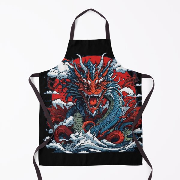 Item preview, Japanese Dragon On Ocean designed and sold by TrendyPalette.