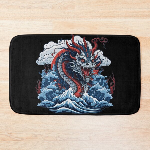 Item preview, Japanese Dragon On Ocean designed and sold by TrendyPalette.