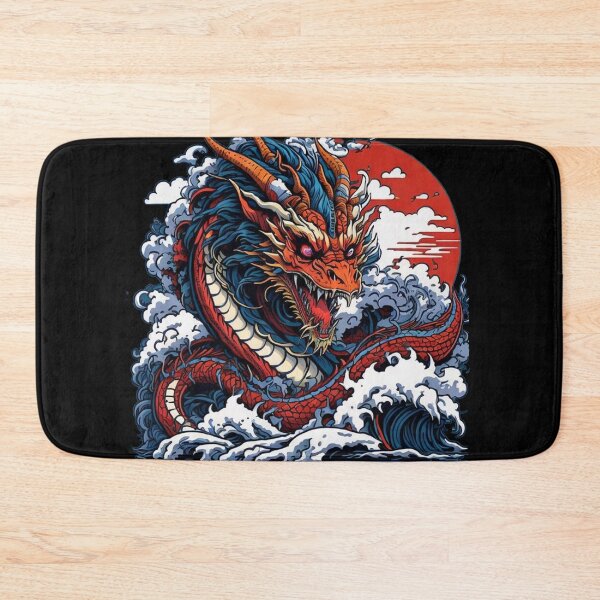 Item preview, Japanese Dragon On Ocean designed and sold by TrendyPalette.