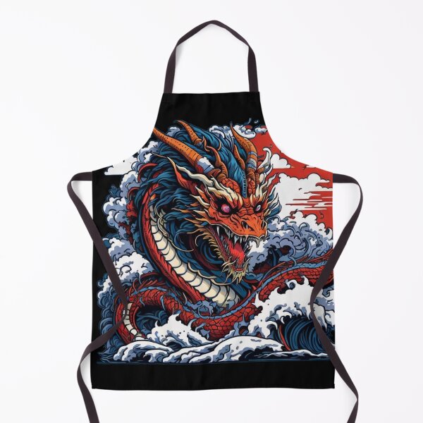 Item preview, Japanese Dragon On Ocean designed and sold by TrendyPalette.
