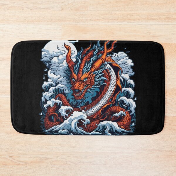 Item preview, Japanese Dragon On Ocean designed and sold by TrendyPalette.