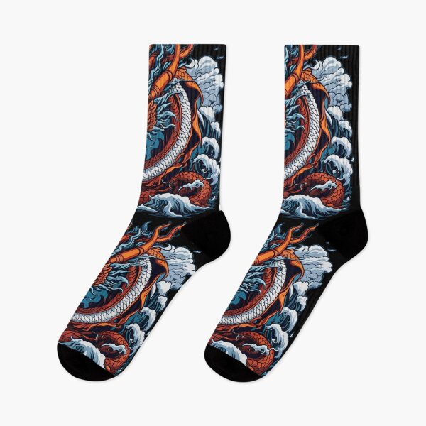 Item preview, Japanese Dragon On Ocean designed and sold by TrendyPalette.