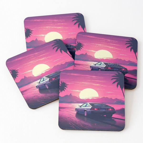 Item preview, Neon Retro Drifter: An Epic Synthwave Expedition designed and sold by Mullet Monkey.