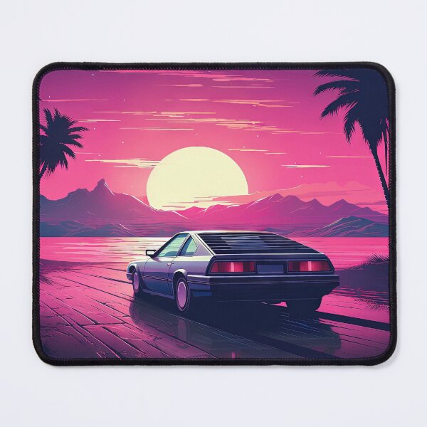 Item preview, Neon Retro Drifter: An Epic Synthwave Expedition designed and sold by Mullet Monkey.