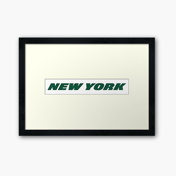 New York Jets 8 x 26 Framed Art Uniform Heritage Print