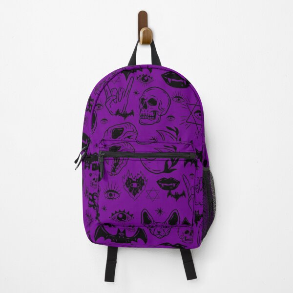 Item preview, halloween skull sphinx cat purple designed and sold by Gossip Rag.