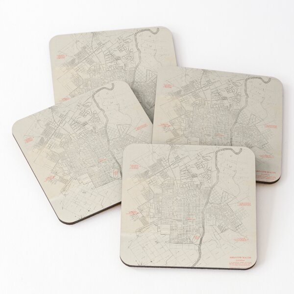 Item preview, Vintage Map of Macon GA (1923) designed and sold by BravuraMedia.