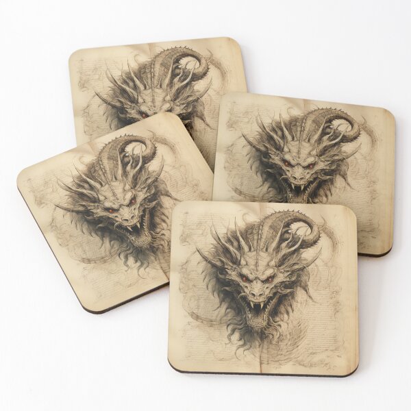 Item preview, Old Ancient Drawings of Dragons  designed and sold by BrandonArtWorld.