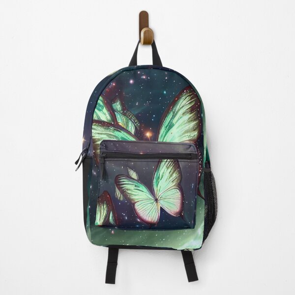 Item preview, Discover Celestial Tranquility with Our Glowing Butterfly Cosmos Tote Bag - (Green Variant 3) designed and sold by TribalNative.