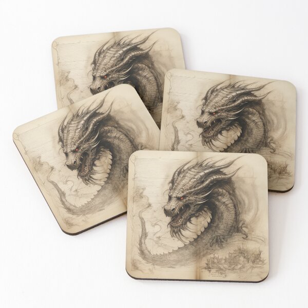 Item preview, Old Ancient Drawings of Dragons  designed and sold by BrandonArtWorld.