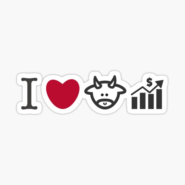 I Love Bull Markets Sticker