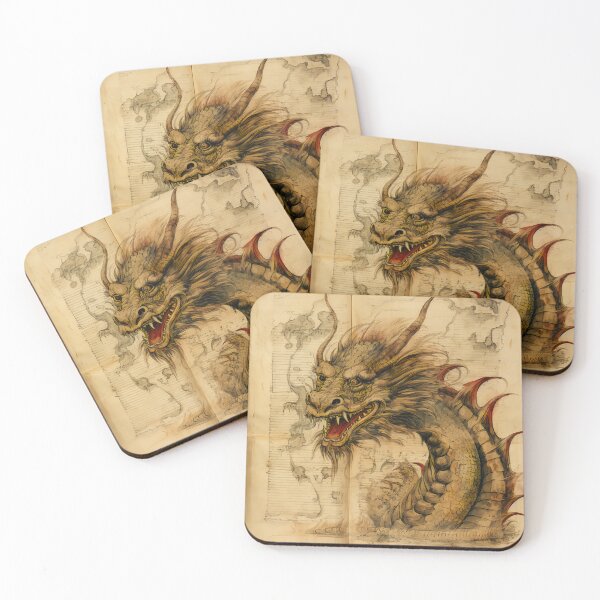 Item preview, Old Ancient Drawings of Dragons  designed and sold by BrandonArtWorld.