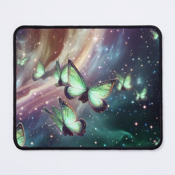 Item preview, Discover Celestial Tranquility with Our Glowing Butterfly Cosmos Tote Bag - (Green Variant 4) designed and sold by TribalNative.