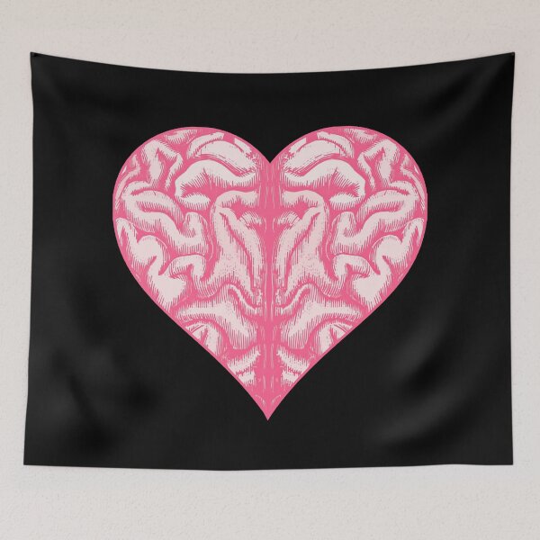 Item preview, Heart Brain (Black) designed and sold by myheadisaprison.