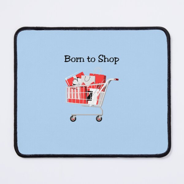 Item preview, Born to Shop Cart Light-Color designed and sold by TinyStarAmerica.