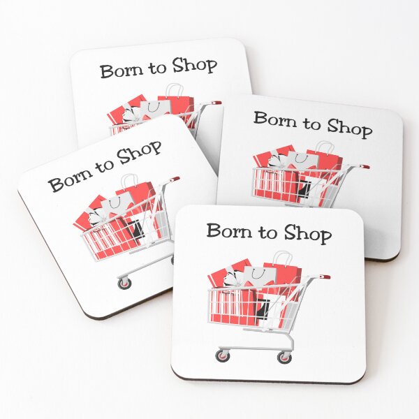 Item preview, Born to Shop Cart Light-Color designed and sold by TinyStarAmerica.