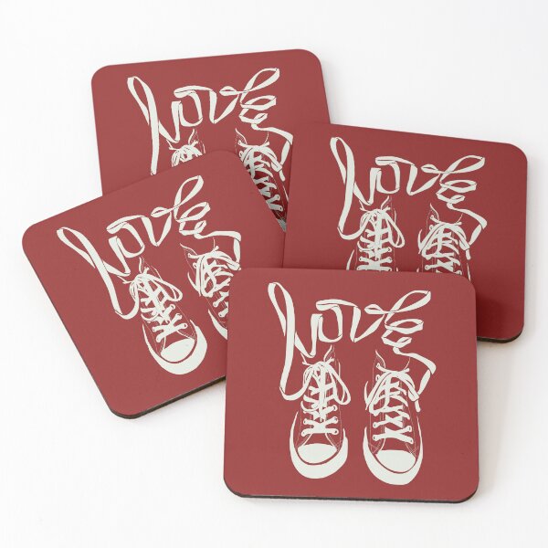Item preview, Sneakers Hi-Tops Converse Gym Shoes Laces Spell LOVE designed and sold by Robert Diebold.