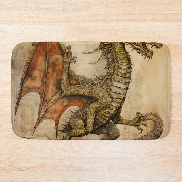 Item preview, Old Ancient Drawings of Dragons  designed and sold by BrandonArtWorld.
