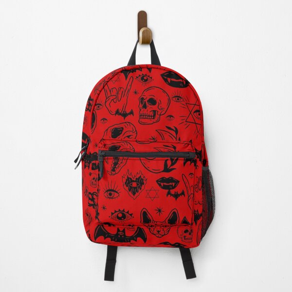 Item preview, halloween skull sphinx cat red designed and sold by Gossip Rag.