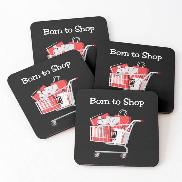 Item preview, Born to Shop Cart Dark Color designed and sold by TinyStarAmerica.