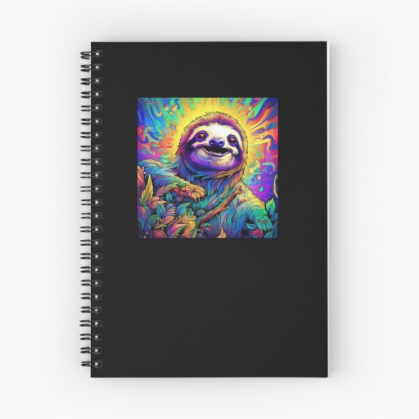 Item preview, Trippy Cool Multi Color Sloth Swirls Design Poster designed and sold by AfterSchoolSpec.