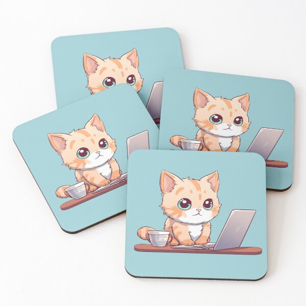 Item preview, Cute Cafe Kitten designed and sold by Newma2112.