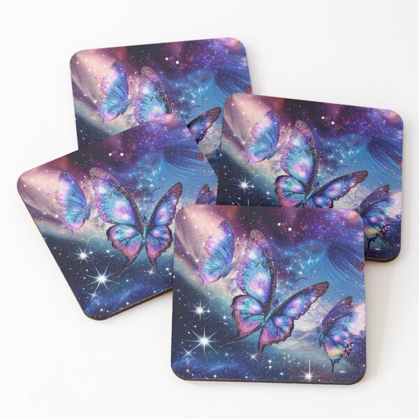 Item preview, Discover Celestial Tranquility with Our Glowing Butterfly Cosmos Tote Bag - (Blue Variant 1) designed and sold by TribalNative.