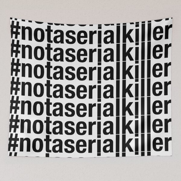 Item preview, #notaserialkiller Black Text designed and sold by nintendolover13.