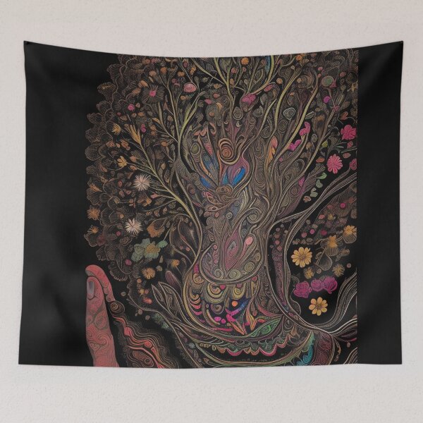 Item preview, Human Hand Tree Anatomy Physicians designed and sold by Yellowriversss.