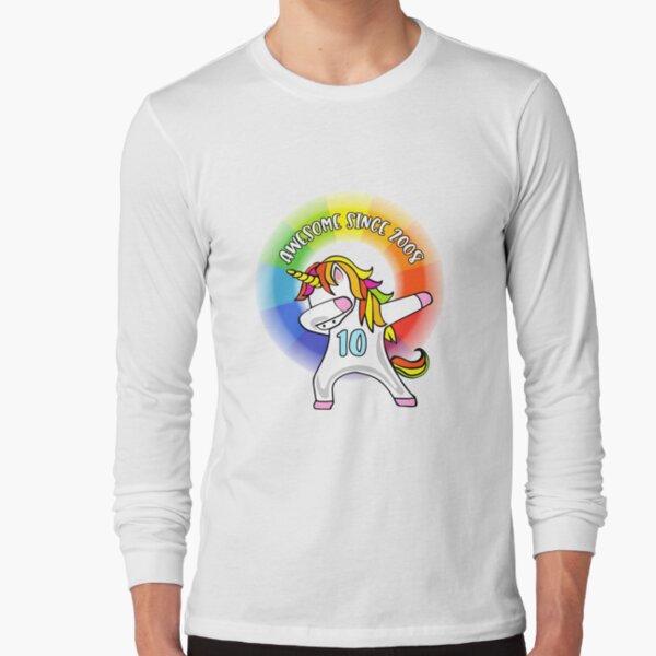 Unicorn Awesome Since 2008, Unicorn 10th Birthday Girl Shirt Unicorn Awesome Since 2008, Unicorn 10th Birthday Girl Shirt