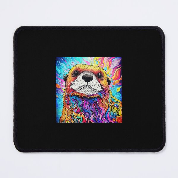 Item preview, Diseño de nutria lindo multicolor fresco psicodélico Póster designed and sold by AfterSchoolSpec.