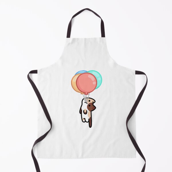 Item preview, Brown Spotted Cat Floating Away with Balloons designed and sold by CoffeeCatsCafe.