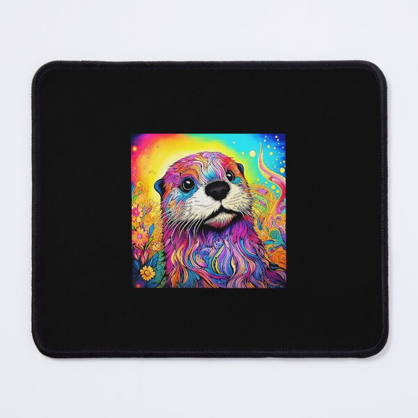 Artikelvorschau, Trippy psychedelisches cooles mehrfarbiges süßes Otter-Design entworfen und verkauft von AfterSchoolSpec.